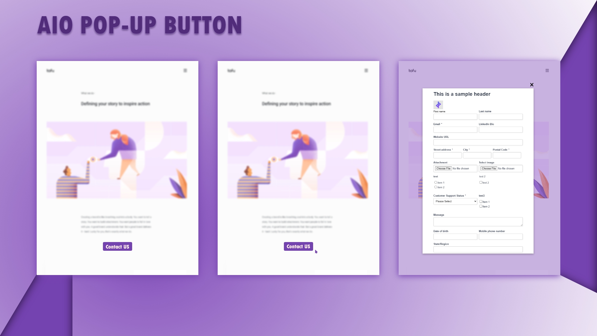 AIO Popup Button Showcase 2