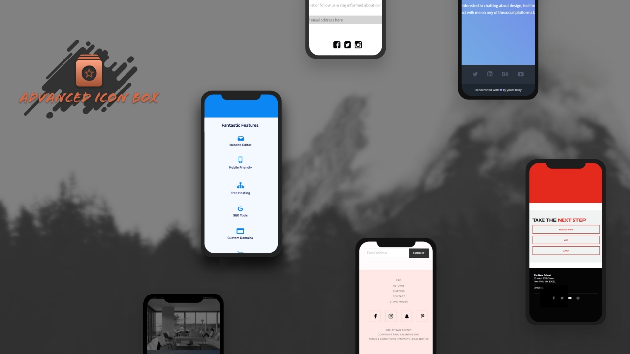 Advanced Icon Box Mobile Showcase