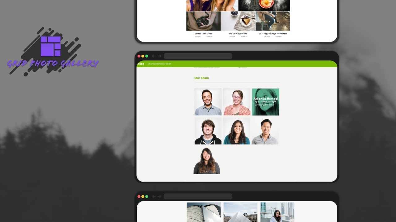 Grid Photo Gallery Showcase Web 2