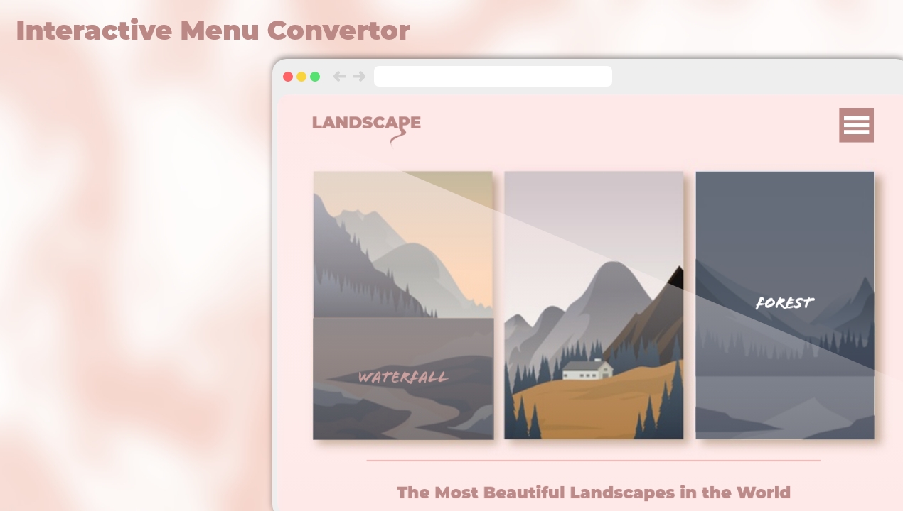 Interactive Menu Convertor Showcase 1